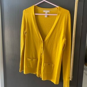 Banana Republic Mustard Cardigan